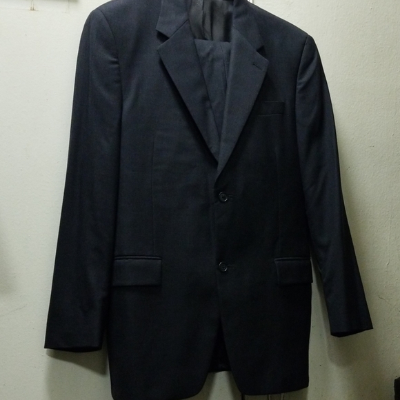 Calvin Klein suit.